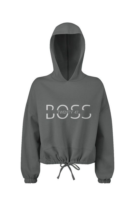 On Duty Crop Hoodie Because being a boss is a 24/7